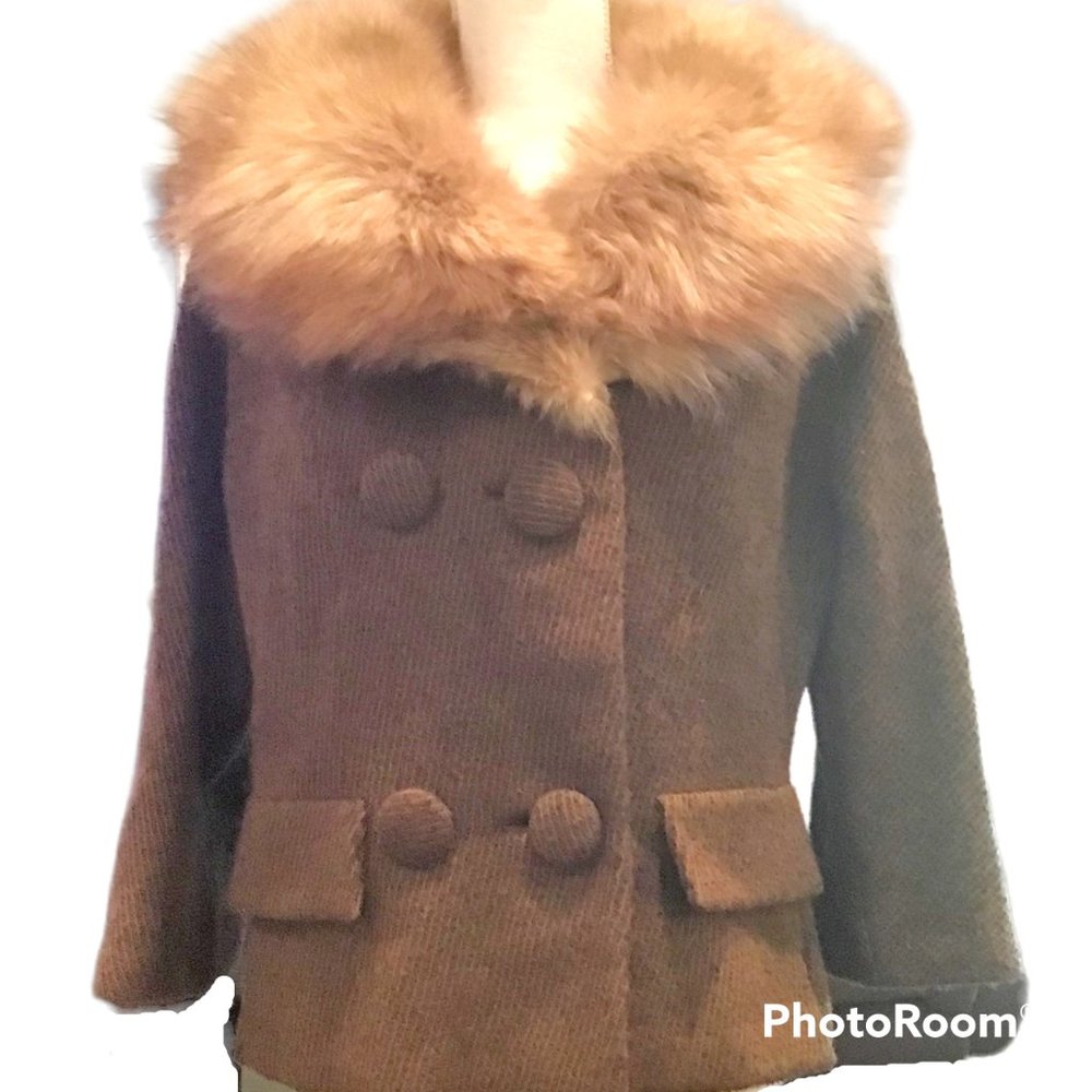 Vintage The Wm. H. Block Co. Indianapolis Women's Fur Trimmed Jacket